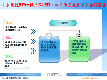 小米电视5 Pro采用QLED，以平价高规展开市场新区块