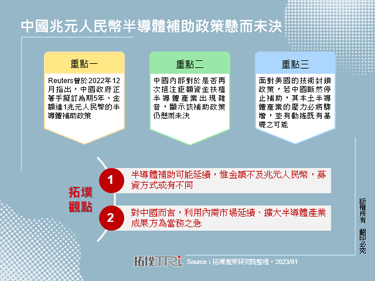 中国兆元人民币半导体补助政策悬而未决