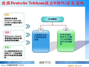 德国Deutsche Telekom提出8个5G发展策略