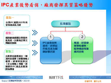 IPC产业后势看俏，厂商发挥异质策略优势
