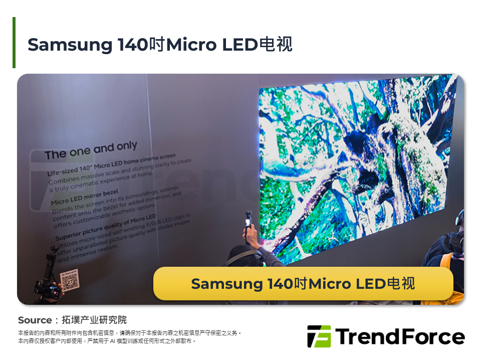 Samsung 140吋Micro LED电视