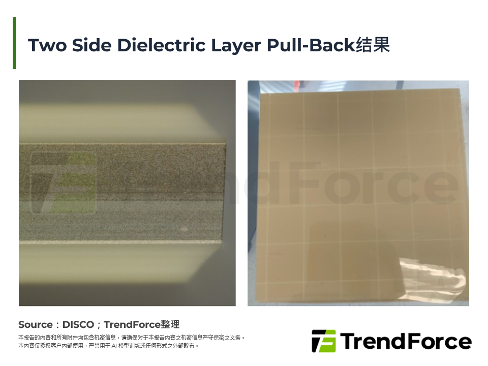 Two Side Dielectric Layer Pull-Back结果