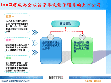 IonQ将成为全球首家专攻量子运算的上市公司
