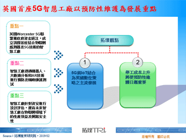 英国首座5G智慧工厂以预防性维护为发展重点