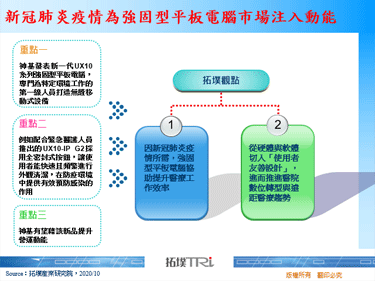 新冠肺炎疫情为强固型平板电脑市场注入动能