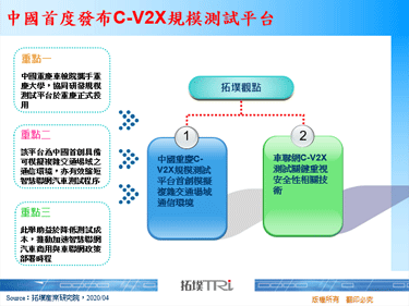 中国首度发布C-V2X规模测试平台