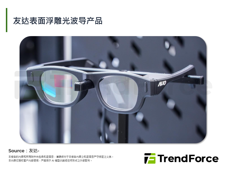 友达表面浮雕光波导产品